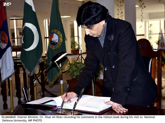 interior minister ch nisar ali khan recording his comments photo ino interior minister ch nisar ali khan recording his comments photo ino