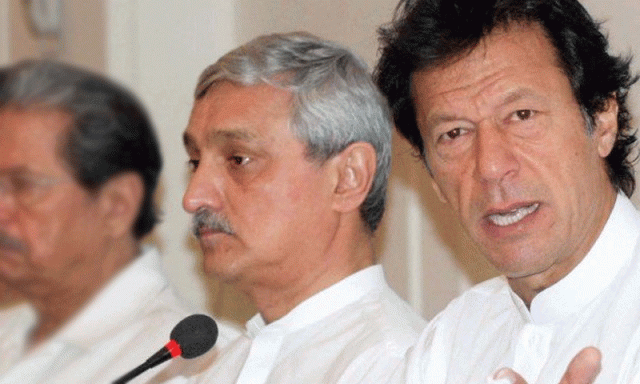 pti leaders jehangir tareen and imran khan photo twitter pti leaders jehangir tareen and imran khan photo twitter