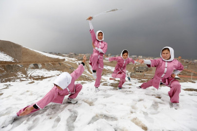 afghan girls fight prejudice with martial arts