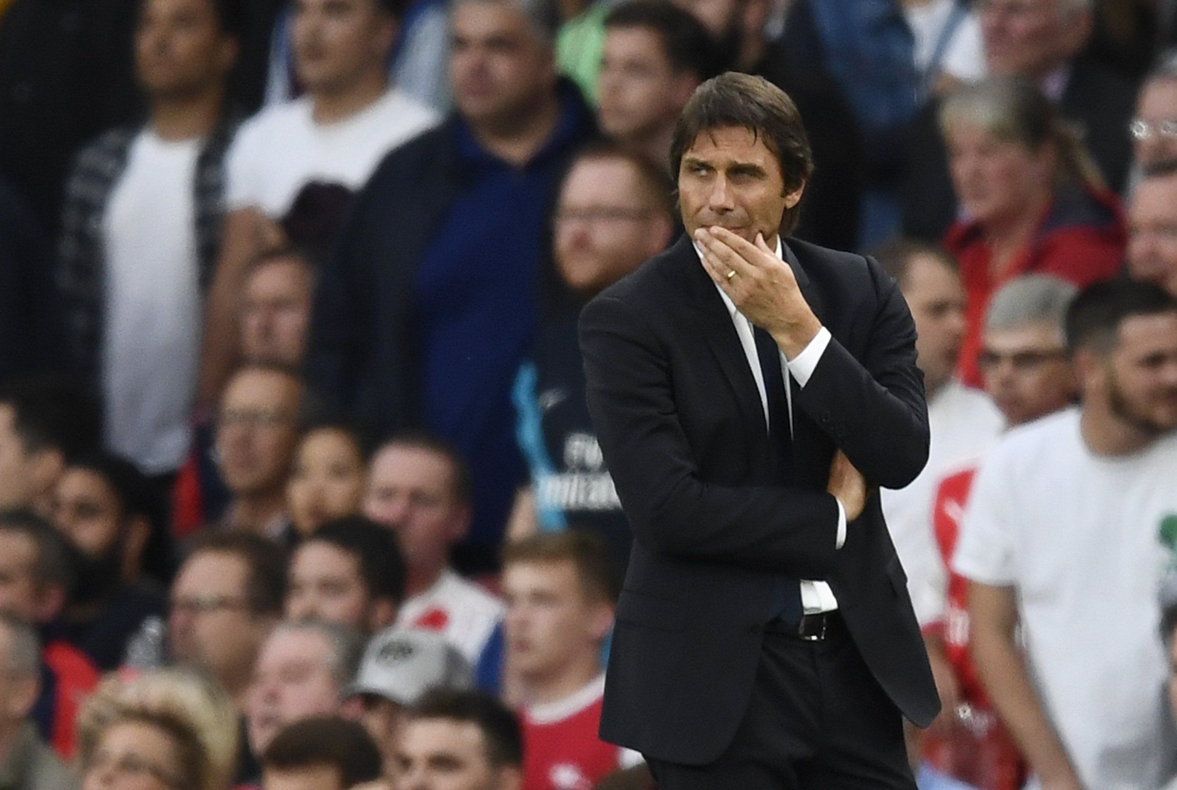 conte lost 3 0 in the previous meeting against the gunners photo reuters