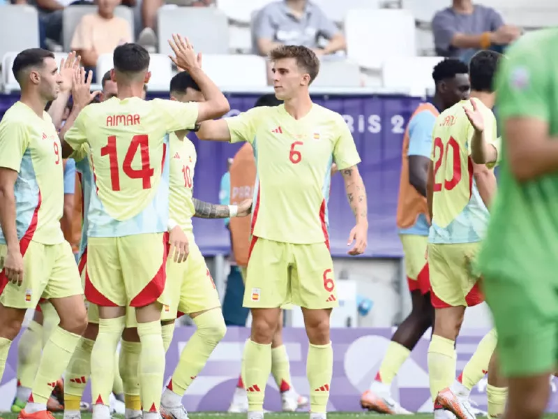 spanish players celebrate their goal photo afp spanish players celebrate their goal photo afp