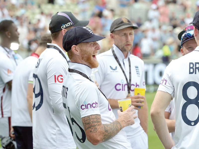 england players celebrate their 3 0 victory over the west indies photo afp