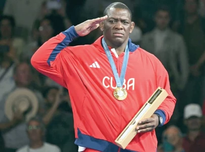 cuban wrestler wins record fifth olympic gold