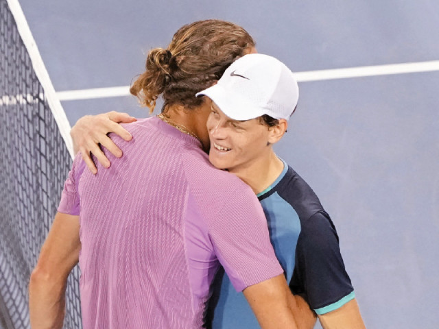 jannik sinner of italy beat alexander zverev of germany on sunday to reach the final of the cincinnati open photo afp jannik sinner of italy beat alexander zverev of germany on sunday to reach the final of the cincinnati open photo afp