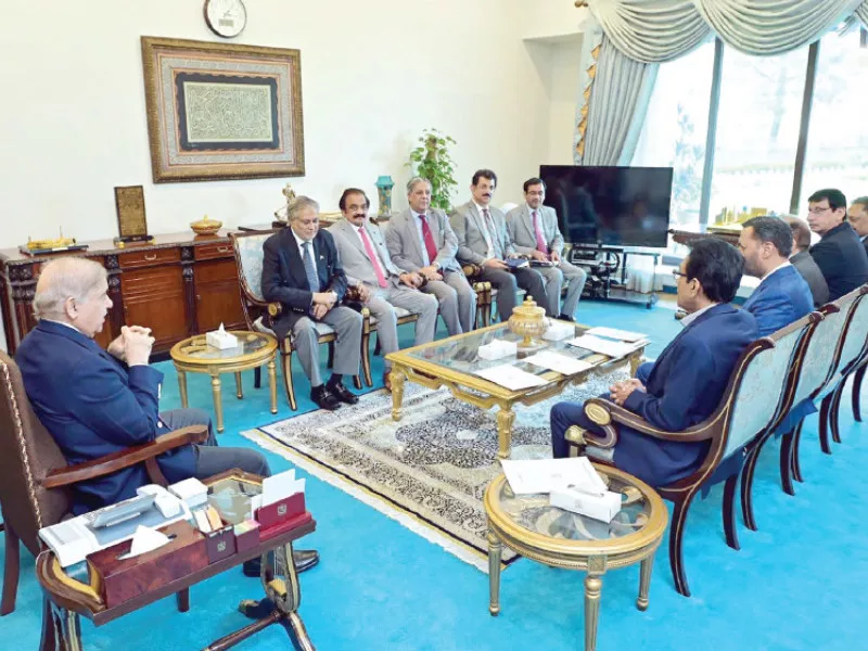 mqm p delegation calls on pm shehbaz sharif in islamabad photo sabah mqm p delegation calls on pm shehbaz sharif in islamabad photo sabah