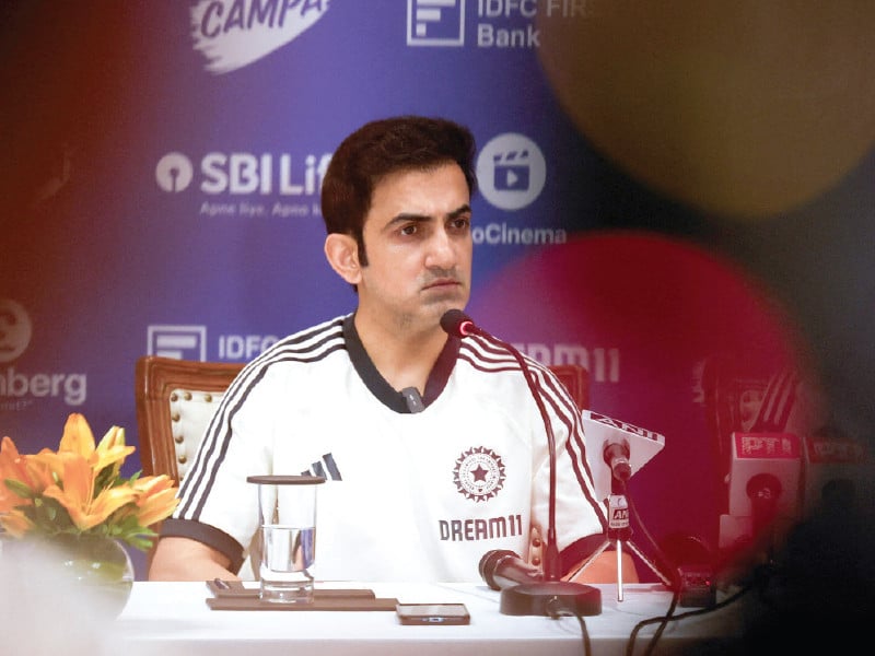 indian cricket team head coach gautam gambhir addresses the media at a pre departure press conference in mumbai photo reuters