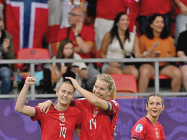 caroline graham hansen l celebrates her winner for norway against finland photo afp caroline graham hansen l celebrates her winner for norway against finland photo afp