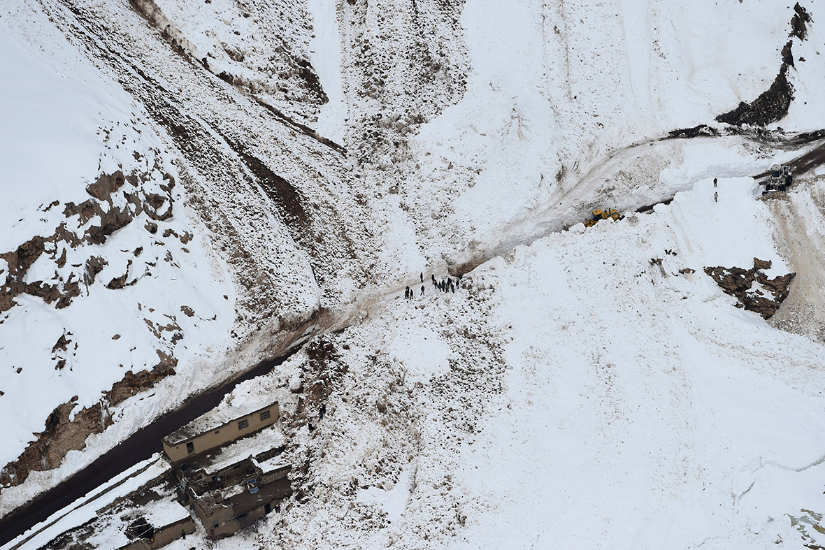 the snow wreaked havoc on major roads in afghanistan including the kabul kandahar highway where police and soldiers had to rescue around 250 cars and buses trapped by the storm photo afp