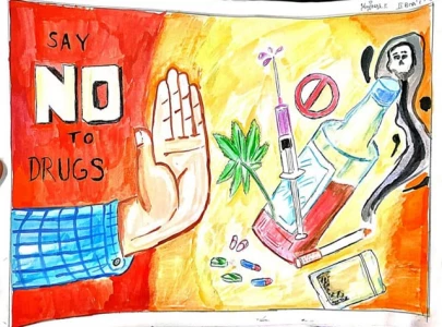 poster exhibit spreads drug abuse awareness