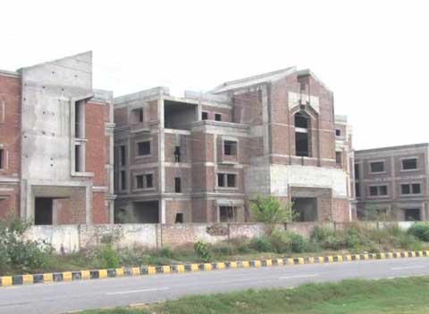once complete the institution s infrastructure spread over 100 kanals in lahore s jubilee town will house a teaching college postgraduate training and research centre a teaching hospital separate hostels for boys and girls and residence facility for the staff screengrab