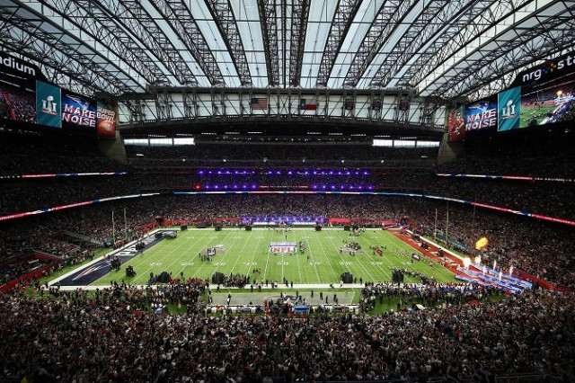 a general view as the teams take the field prior to super bowl 51 between the atlanta falcons and the new england patriots at nrg stadium on february 5 2017 in houston texas photo afp a general view as the teams take the field prior to super bowl 51 between the atlanta falcons and the new england patriots at nrg stadium on february 5 2017 in houston texas photo afp