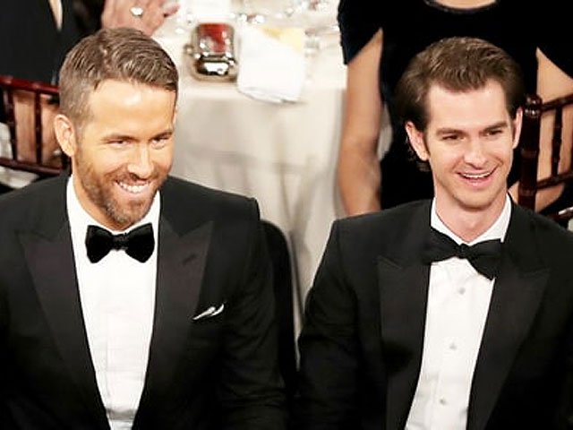 Why Andrew Garfield kissed Ryan Reynolds at the Golden Globe Awards