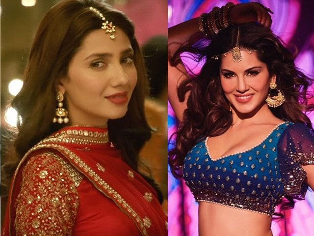 mahira khan and sunny leone in raees photo file mahira khan and sunny leone in raees photo file