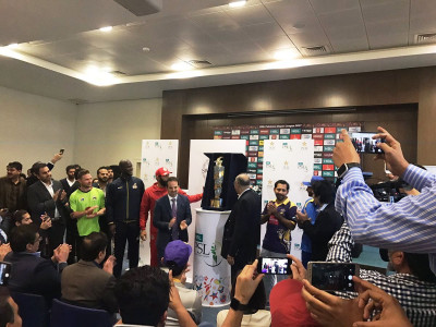 psl2 s the spirit trophy unveiled in dubai psl2 s the spirit trophy unveiled in dubai