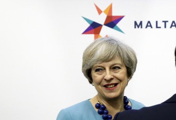 british prime minister theresa may attends the european union leaders summit in valletta malta february 3 2017 photo reuters