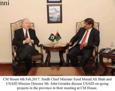 usaid vows to continue to support people of sindh usaid vows to continue to support people of sindh
