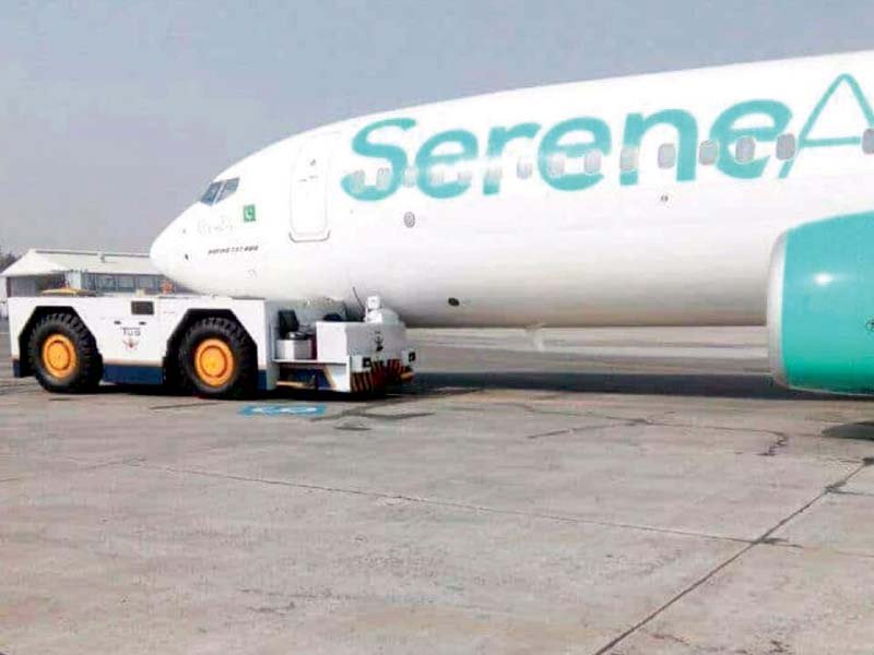 a serene air plane was damaged by a tug photo inp