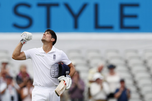 cook is england s leading scorer in tests with 11 057 runs photo reuters