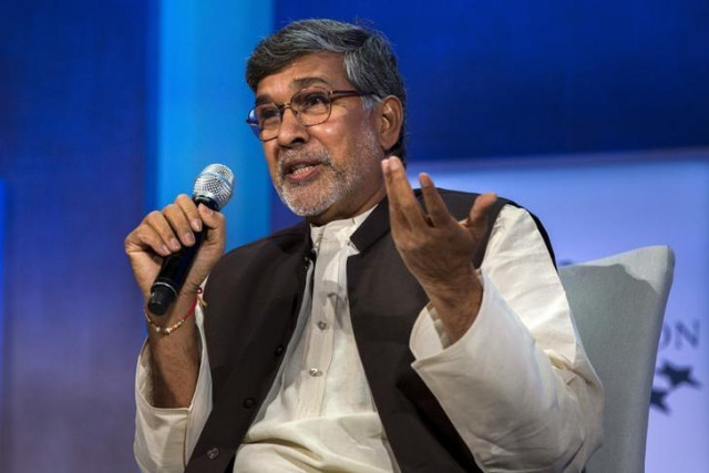 kailash satyarthi 2014 nobel peace prize laureate takes part in a panel during the clinton global initiative 039 s annual meeting in new york september 27 2015 photo reuters kailash satyarthi 2014 nobel peace prize laureate takes part in a panel during the clinton global initiative 039 s annual meeting in new york september 27 2015 photo reuters