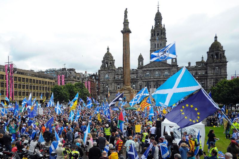 asked whether scotland be an independent country 43 per cent of respondents said quot yes quot and 45 per cent said quot no quot photo afp