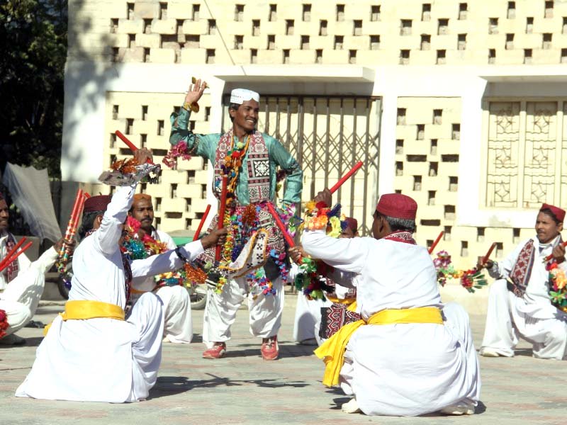 sindhi culture was celebrated at the mohen jo daro conference that opened on thursday photo ayesha mir express
