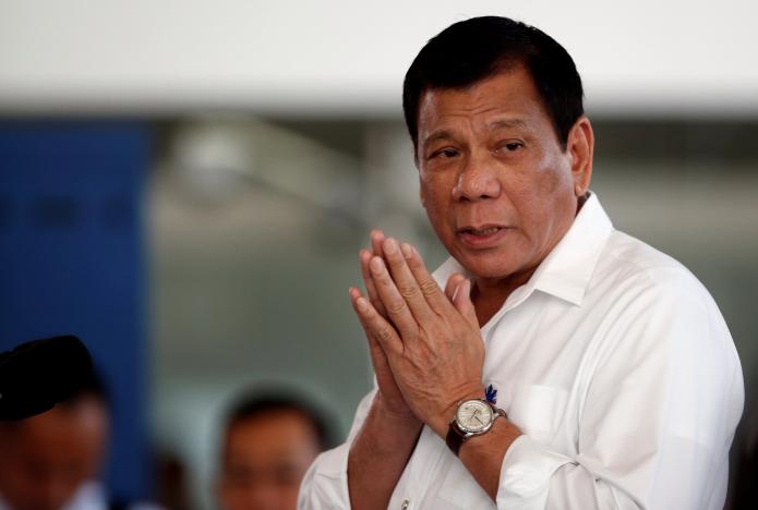 philippine president rodrigo duterte speaks during a news conference before he departs for a visit to thailand and malaysia at the ninoy aquino international airport in paranaque metro manila in the philippines photo reuters