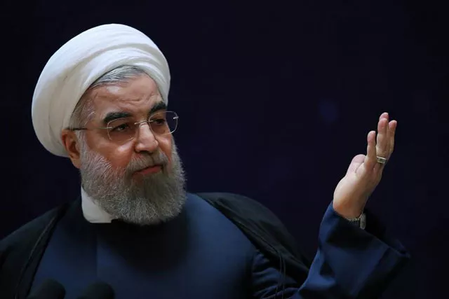 iran 039 s president hassan rouhani gestures as he speaks during a ceremony marking national day of space technology in tehran iran february 1 2017 photo reuters file iran 039 s president hassan rouhani gestures as he speaks during a ceremony marking national day of space technology in tehran iran february 1 2017 photo reuters file