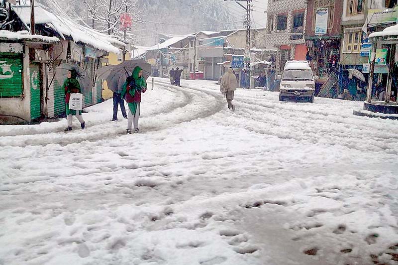 waziristan receives several feet of snowfall