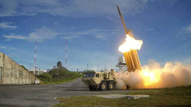 thaad interceptor launches during a successful intercept test photo reuters