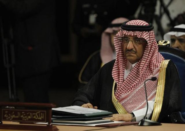 saudi interior minister prince mohammed bin nayef al saud attends the opening session of gcc interior ministers 039 conference in manama april 23 2013 photo reuters