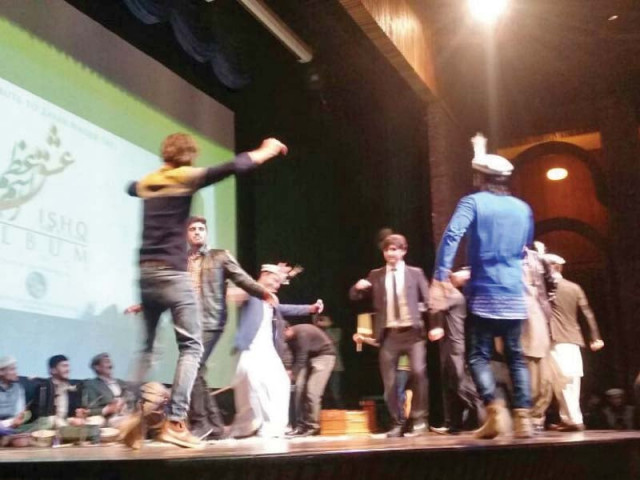youth from gilgit dance to traditional songs as musicians play shina folk music photo express youth from gilgit dance to traditional songs as musicians play shina folk music photo express