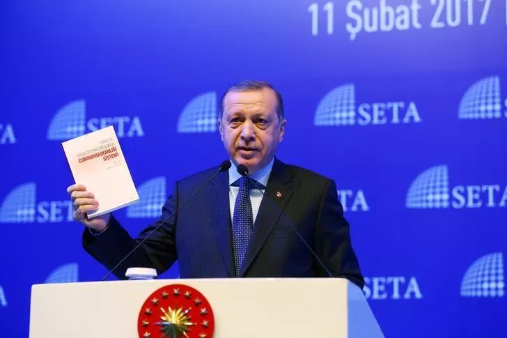 turkish president tayyip erdogan makes a speech during a symposium on presidential system in istanbul turkey february 11 2017 photo reuters turkish president tayyip erdogan makes a speech during a symposium on presidential system in istanbul turkey february 11 2017 photo reuters