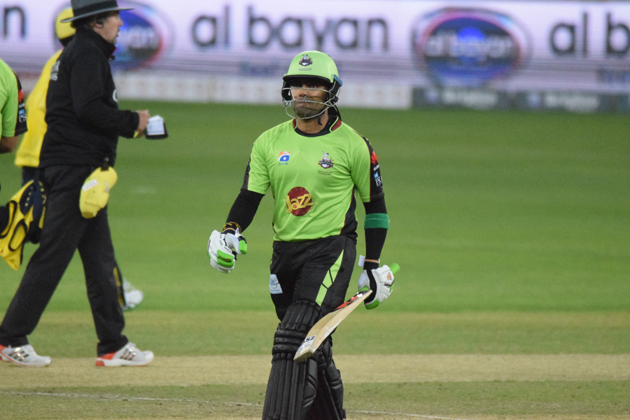 umar akmal was dismissed for zero against peshawar zalmi photo courtesy pcb