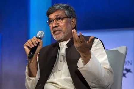 kailash satyarthi 2014 nobel peace prize laureate takes part in a panel during the clinton global initiative 039 s annual meeting in new york september 27 2015 photo reuters kailash satyarthi 2014 nobel peace prize laureate takes part in a panel during the clinton global initiative 039 s annual meeting in new york september 27 2015 photo reuters