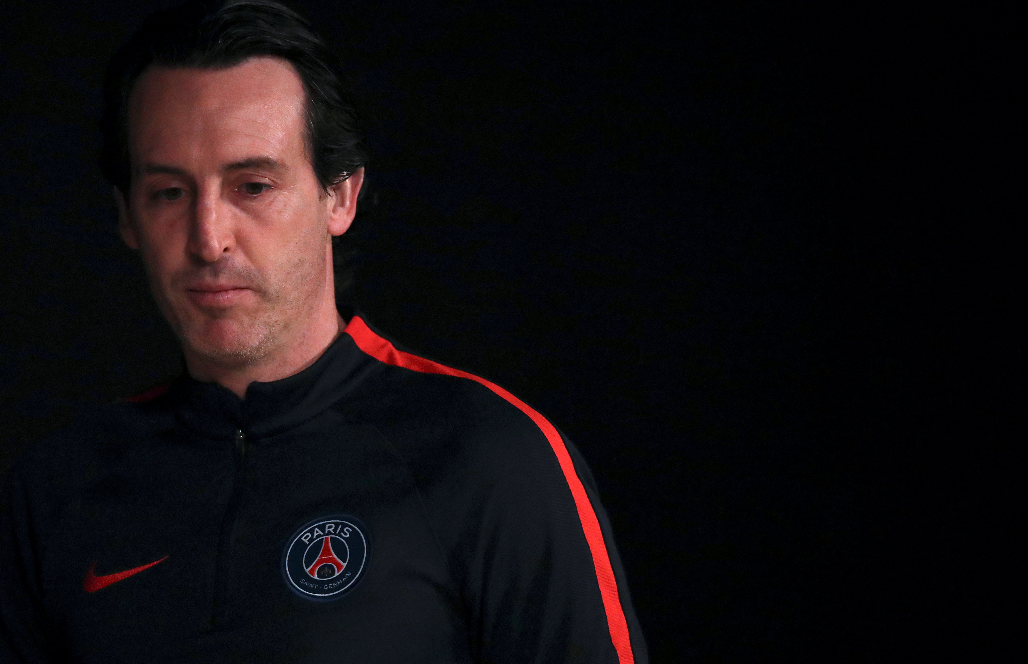 paris st germain coach unai emery attends a news conference on february 13 2017 photo reuters