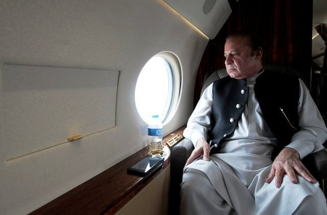 pakistani prime minister nawaz sharif looks out the window of his plane after attending a ceremony to inaugurate the m9 motorway between karachi and hyderabad pakistan february 3 2017 reuters caren firouz pakistani prime minister nawaz sharif looks out the window of his plane after attending a ceremony to inaugurate the m9 motorway between karachi and hyderabad pakistan february 3 2017 reuters caren firouz