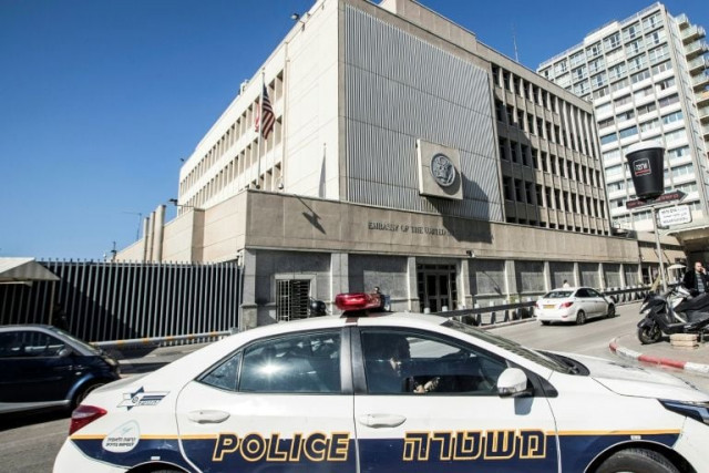 the exterior of the us embassy building in the israeli coastal city of tel aviv photo afp the exterior of the us embassy building in the israeli coastal city of tel aviv photo afp