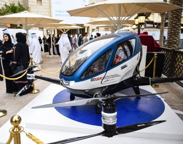 the ehang 184 at the world government summit photo afp the ehang 184 at the world government summit photo afp