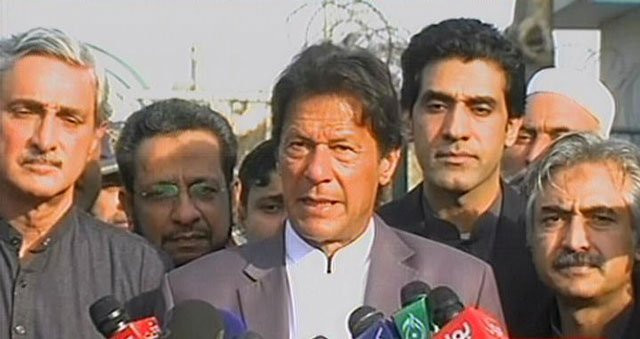 pakistan tehreek e insaf chairman imran khan addresses media outside lahore airport on tuesday february 14 2017 screengrab pakistan tehreek e insaf chairman imran khan addresses media outside lahore airport on tuesday february 14 2017 screengrab