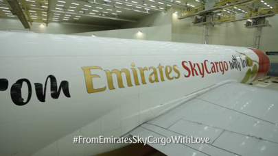 emirates celebrates valentine s day by unveiling rose decal on its aircraft emirates celebrates valentine s day by unveiling rose decal on its aircraft