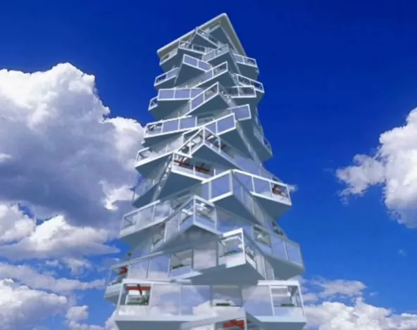 the surplus energy from the turbines and solar panels is planned to produce enough electricity to power five other similarly sized buildings screengrab the surplus energy from the turbines and solar panels is planned to produce enough electricity to power five other similarly sized buildings screengrab