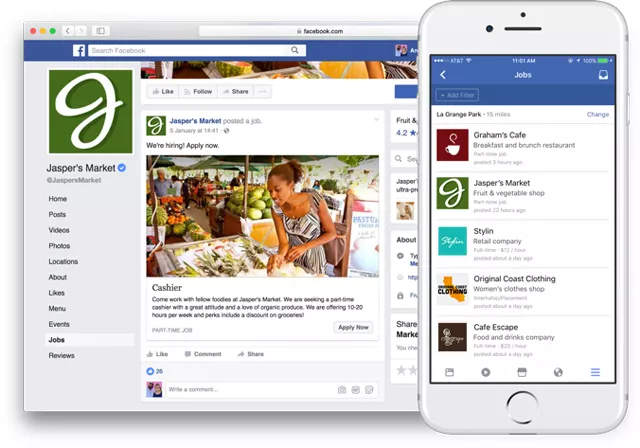 facebook users will be able to find help wanted posts at business pages on facebook photo facebook facebook users will be able to find help wanted posts at business pages on facebook photo facebook