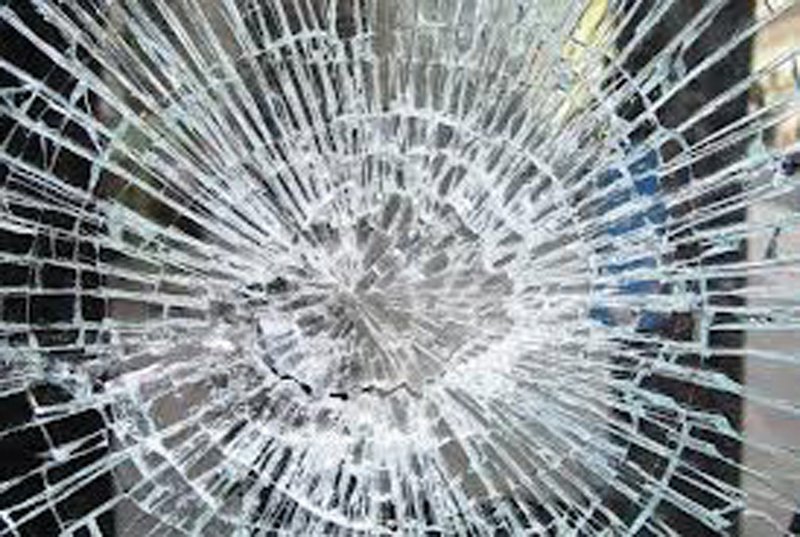 a final year student of physics department was hit by a university bus at the zero point location stock image