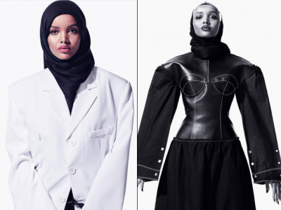 it s a first hijab clad halima aden walks yeezy fashion show and gets signed by img it s a first hijab clad halima aden walks yeezy fashion show and gets signed by img