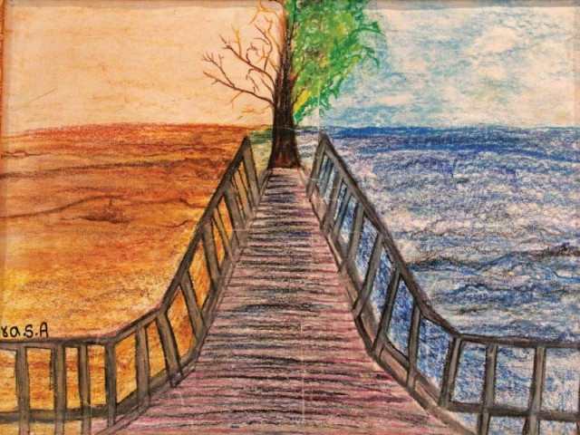 patients at karwan e hayat used art as a means of expressing themselves photo ayesha mir express