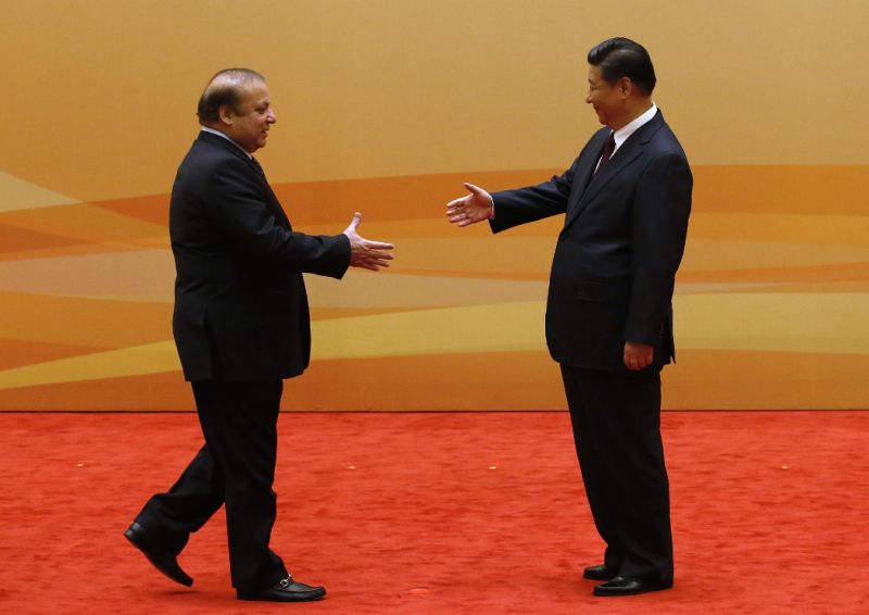 prime minister nawaz sharif with chinese president xi jinping photo reuters