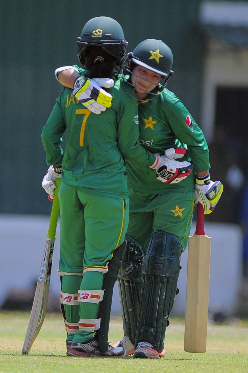 no stopping her javeria smashed 14 boundaries in her 104 ball stay to make an unbeaten 90 despite being forced off the pitch in the middle of her innings due to an injury photo courtesy icc