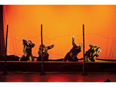 theatre performance the city of sorrow reincarnated on stage