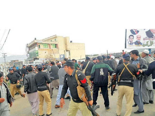 police baton charge protesters who tried to intercept the convoy of the ajk premier in bhimber photo express police baton charge protesters who tried to intercept the convoy of the ajk premier in bhimber photo express