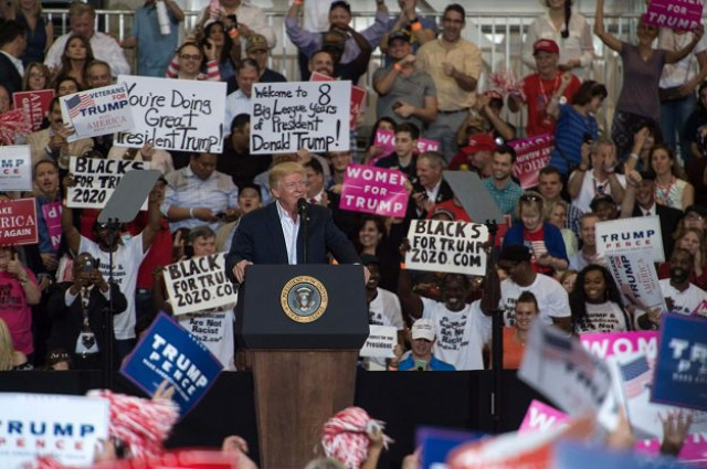 us president donald trump addresses a rally at the orlando melbourne international airport on february 18 2017 in melbourne florida photo afp us president donald trump addresses a rally at the orlando melbourne international airport on february 18 2017 in melbourne florida photo afp